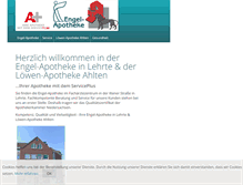 Tablet Screenshot of engel-apotheke-lehrte.de